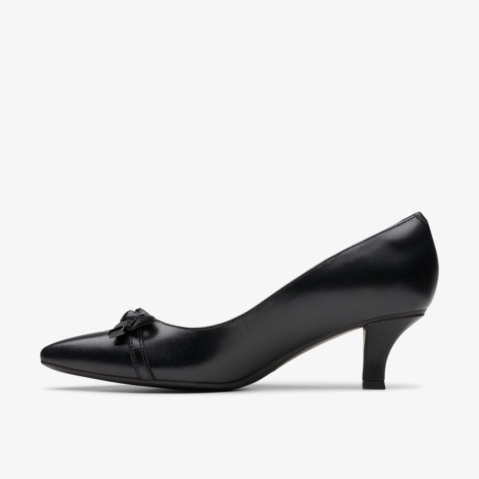 Clarks Women's Kepley Holly Black Leather 26180002