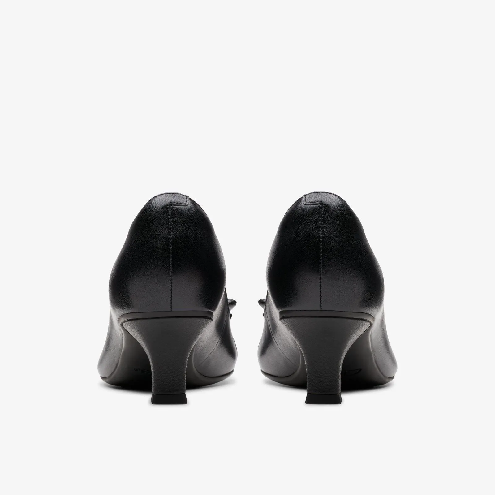 Clarks Women's Kepley Holly Black Leather 26180002
