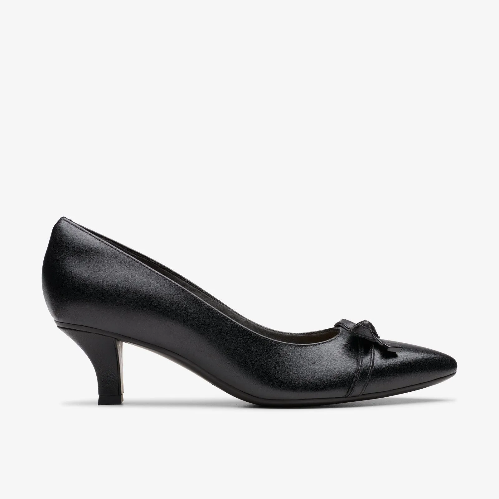 Clarks Women's Kepley Holly Black Leather 26180002