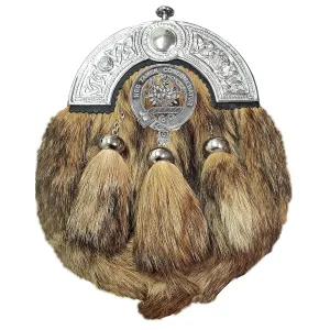 Clergy Scottish Clan Crest Badge Dress Fur Sporran