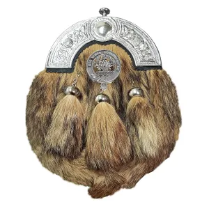 Clergy Scottish Clan Crest Badge Dress Fur Sporran
