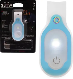 Clipglow Nurse Light Clip On Nursing Night Shift Light, Bright, Lightweight Magnetic, Portable, USB Rechargeable Flashlight for Badge, 8-10 Hours Battery, 4 Light Settings 10-25 Lumens Nurse Gift|Blue