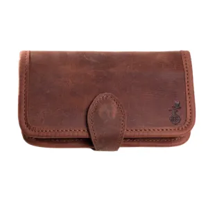 Cognac Leather Ammo Pouch for 6 Rounds 12 Gauge