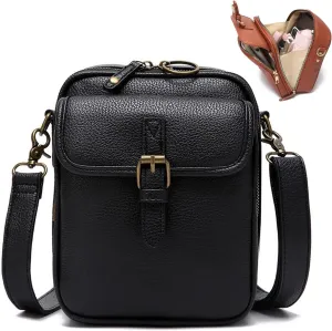 Collaborate Crossbody Leather Bag for Women - Urvashi Crossbody Genuine Leather Bag, Collaboraten1 Purse, Card Slots