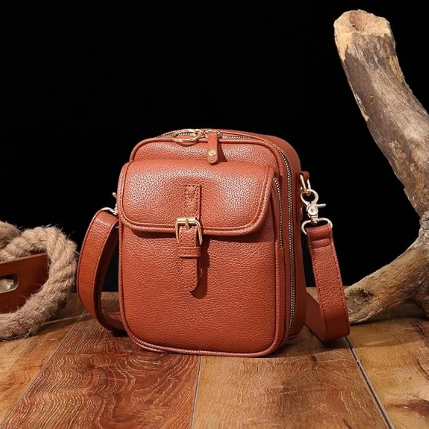 Collaboraten1 Crossbody Leather Bag, Urvashis Crossbody Leather Bag, Collaborateam Cross Body Bags