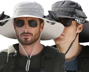 Collit Fishing Hat,Collit- Fishing Hat with Built in Fan,Upf50  Collit Wide Brim Solar Fan Hat Outdoor Fishing