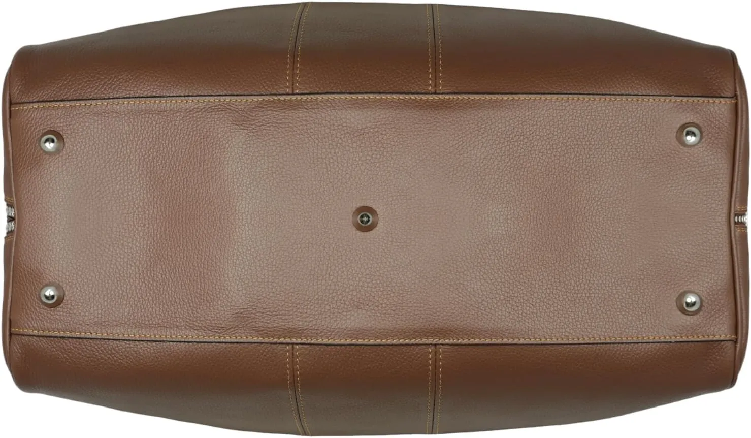Colombo Travel Bag, Genuine Leather Made in Italy (Brown)