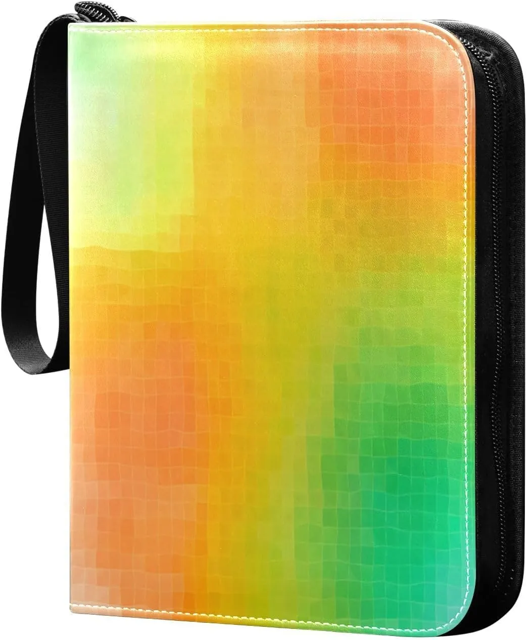 Color Card Binder 4 Pockets, 400 Pockets Trading Card Binder Removable Card Albums Card Holder for Games, Sports, Football, Baseball Cards