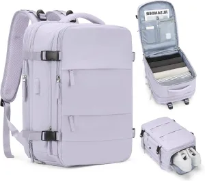 coofay Extra Backpack For Traveling On Airplane Carry On Backpack For Women Men Airline Approved Personal Item Bag For Airlines Gym Bag For Women With Shoe Compartment Waterproof Hiking Backpack