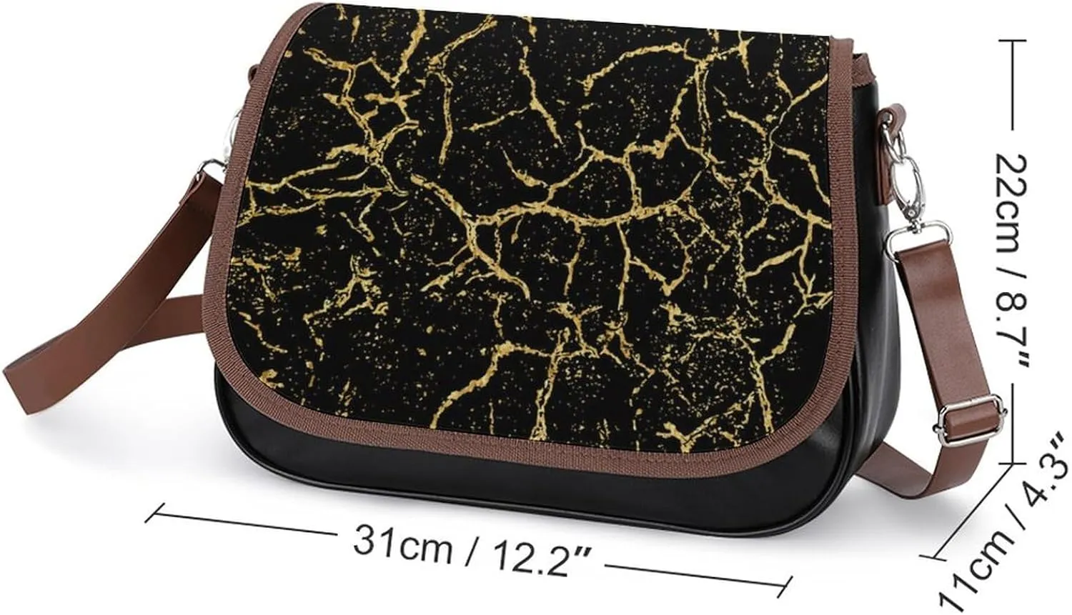 Cool Green Camo Army Camouflage Art Fashionable And Exquisite Shoulder Bag, Convenient Leather Crossbody Bag for Going Out