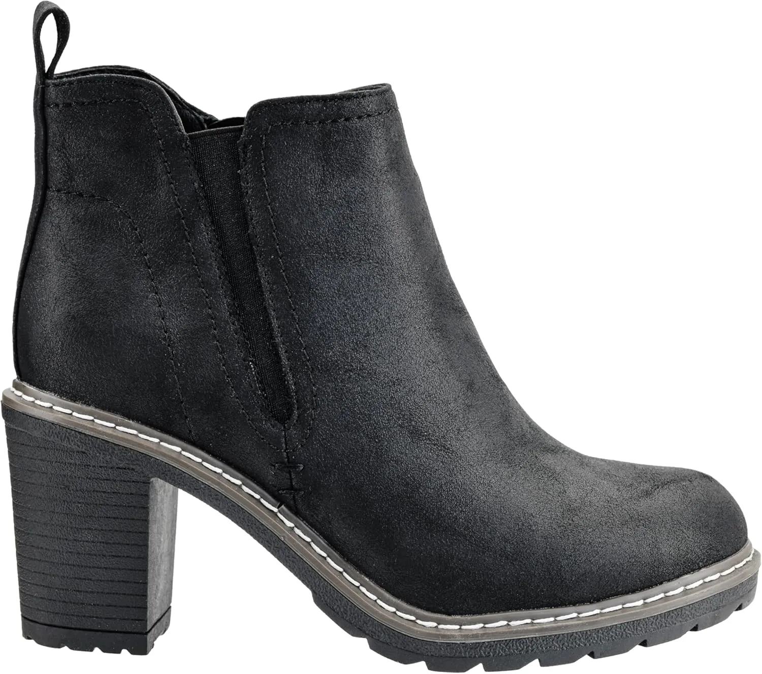 Corkys Footwear Hey Girl Womens Bite Me Bootie - Featuring a 3-Inch Heel, A Full Side Zip, Elastic Gore In The Upper From A Customizable Fit, and Cushioned Insoles