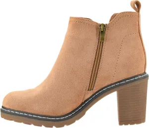 Corkys Footwear Hey Girl Womens Bite Me Bootie - Featuring a 3-Inch Heel, A Full Side Zip, Elastic Gore In The Upper From A Customizable Fit, and Cushioned Insoles