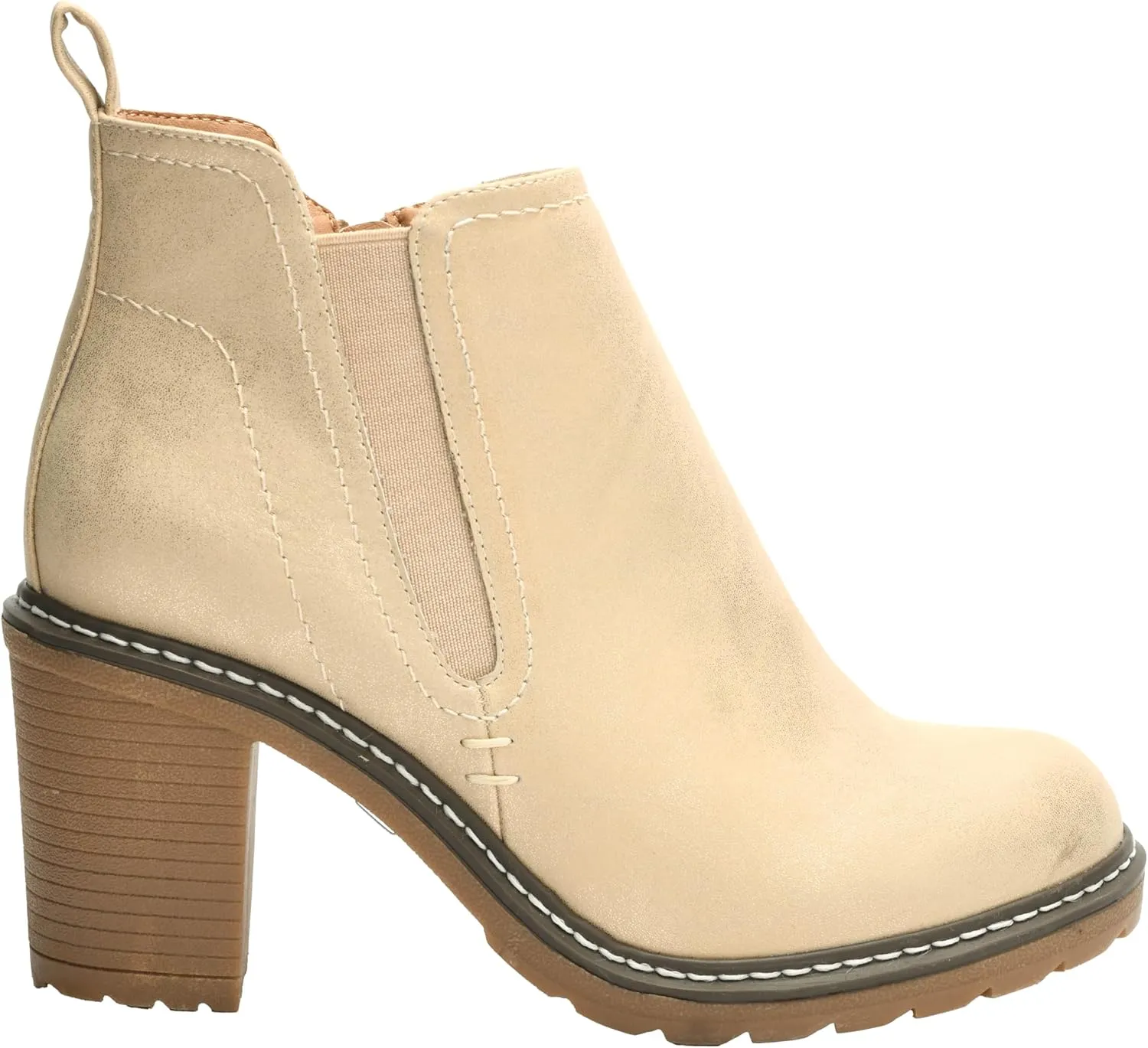 Corkys Footwear Hey Girl Womens Bite Me Bootie - Featuring a 3-Inch Heel, A Full Side Zip, Elastic Gore In The Upper From A Customizable Fit, and Cushioned Insoles