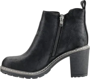 Corkys Footwear Hey Girl Womens Bite Me Bootie - Featuring a 3-Inch Heel, A Full Side Zip, Elastic Gore In The Upper From A Customizable Fit, and Cushioned Insoles