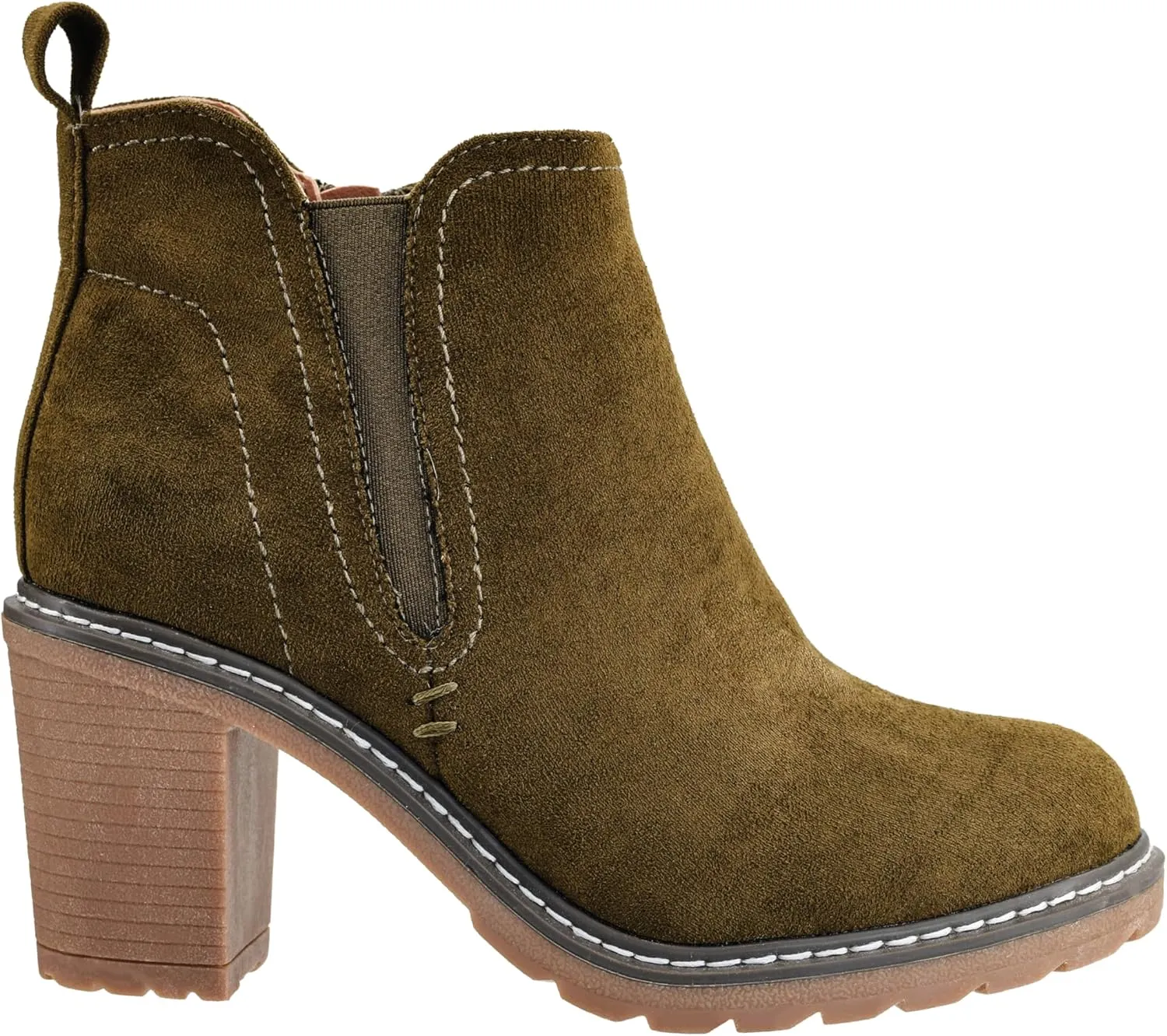 Corkys Footwear Hey Girl Womens Bite Me Bootie - Featuring a 3-Inch Heel, A Full Side Zip, Elastic Gore In The Upper From A Customizable Fit, and Cushioned Insoles