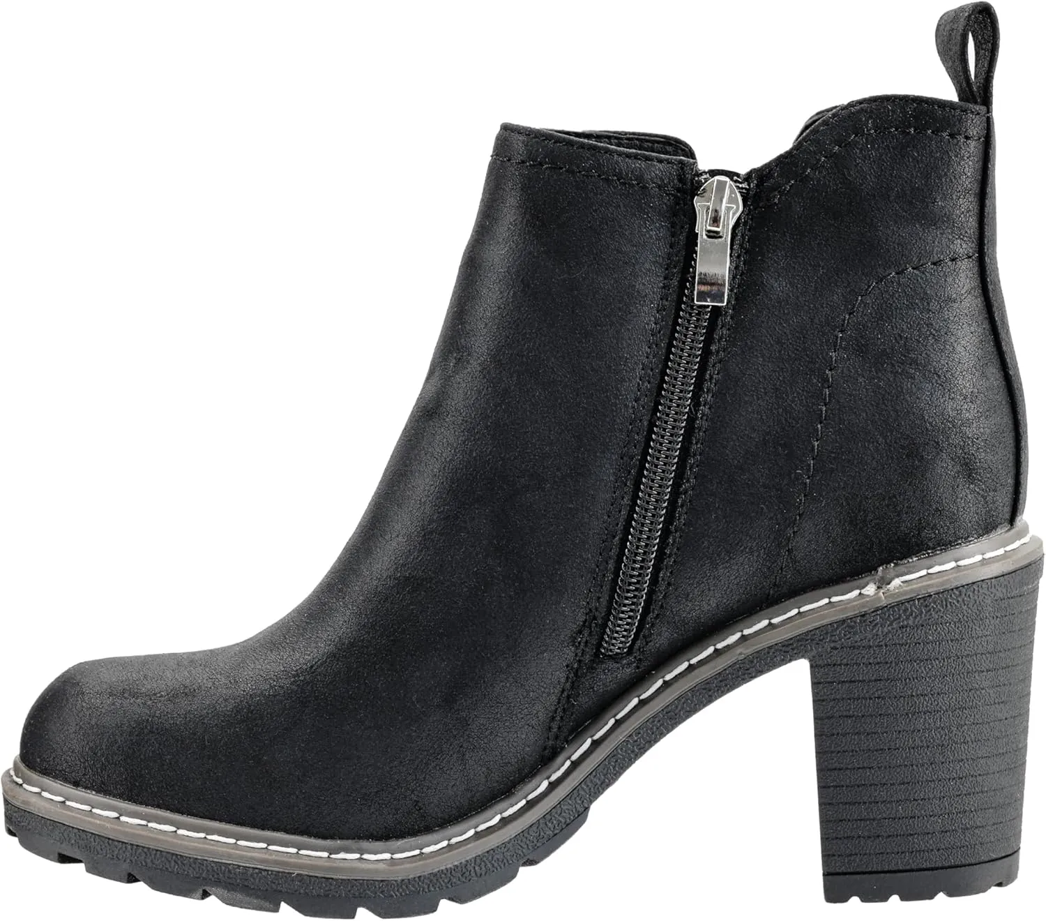 Corkys Footwear Hey Girl Womens Bite Me Bootie - Featuring a 3-Inch Heel, A Full Side Zip, Elastic Gore In The Upper From A Customizable Fit, and Cushioned Insoles