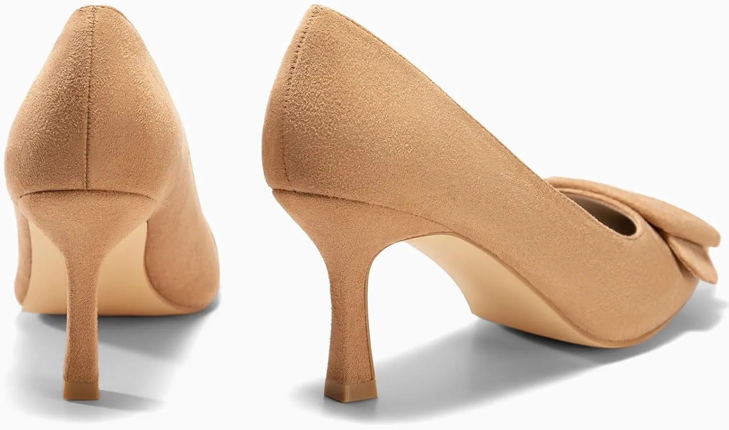 Coutgo Women's Closed Pointed Toe Pumps Stiletto High Heels Wedding Party Dress Shoes
