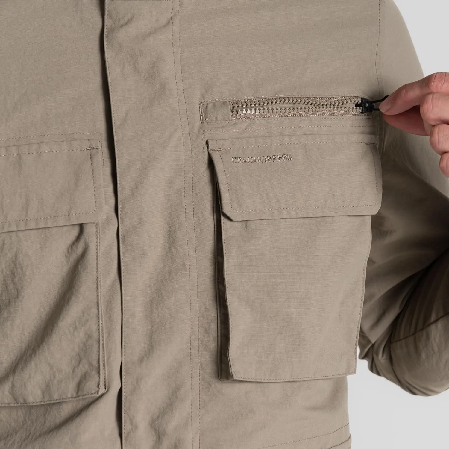 Craghoppers Mens Insect Shield Adventure Jacket IV for Travel and Outdoor Adventure