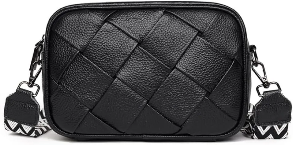 Crossbody Bags for Women Genuine Leather Purses Small Shoulder Handbags for Women Multipurpose Cross Body With Wide Strap