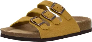 CUSHIONAIRE Women's Lela Cork footbed Sandal with  Comfort