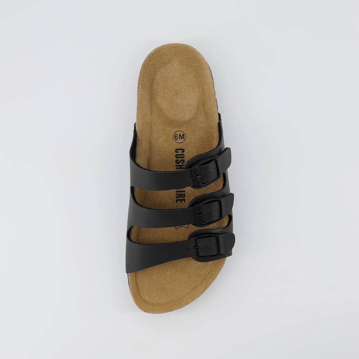 CUSHIONAIRE Women's Lela Cork footbed Sandal with  Comfort