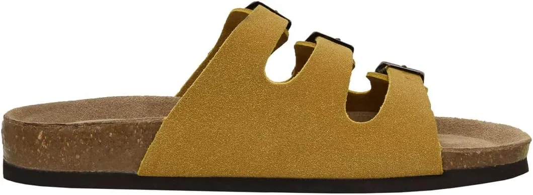 CUSHIONAIRE Women's Lela Cork footbed Sandal with  Comfort