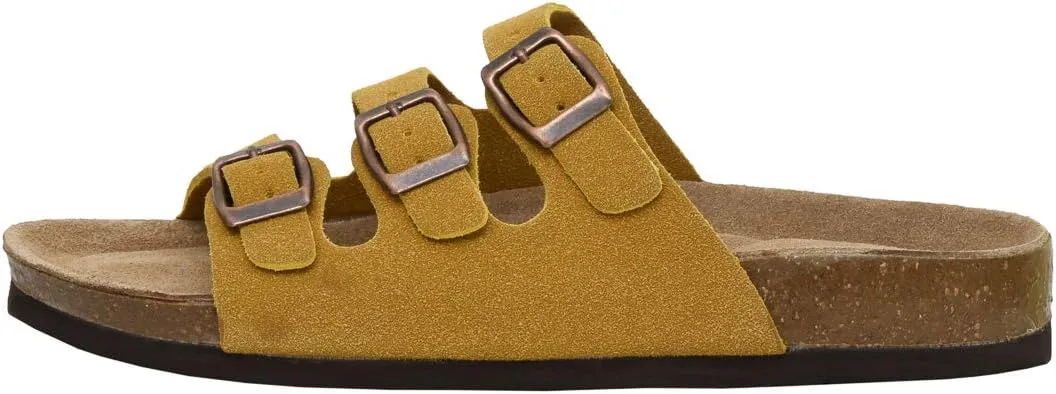 CUSHIONAIRE Women's Lela Cork footbed Sandal with  Comfort