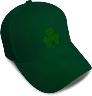 Custom Baseball Cap Shamrock Irish Embroidery Acrylic Dad Hats for Men & Women