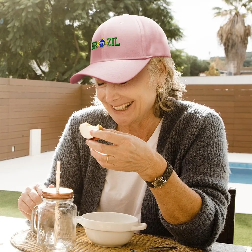 Custom Baseball Caps for Men & Women Embroidered Brazil Brazilian Embroidery Ladies & Men Baseball Hats