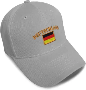 Custom Baseball Caps for Men & Women Embroidered Deutschland Flag B Embroidery Ladies & Men Baseball Hats