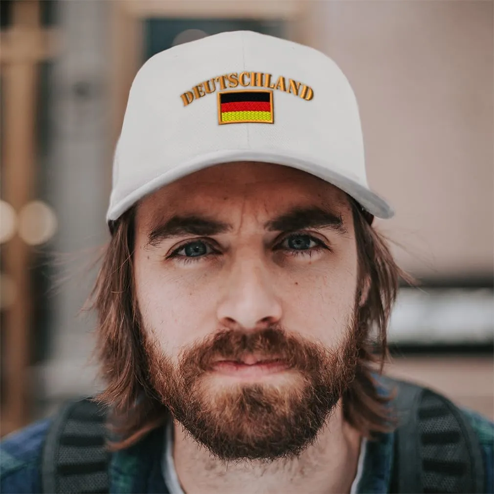 Custom Baseball Caps for Men & Women Embroidered Deutschland Flag B Embroidery Ladies & Men Baseball Hats
