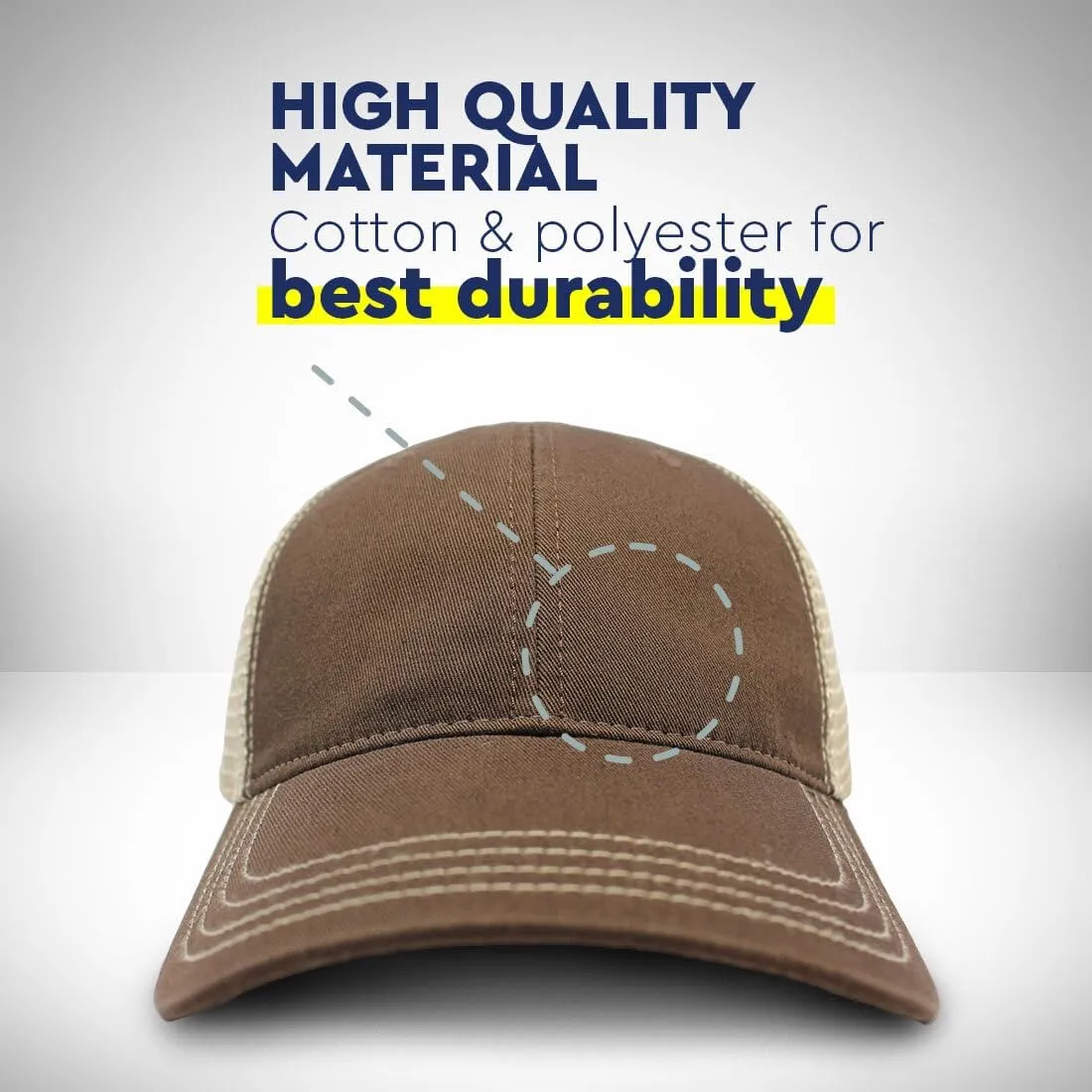 Custom Richardson Soft Mesh Cap Hat Embroidered Blessed Papa Father Daddy Dad Trucker Hats for Men & Women