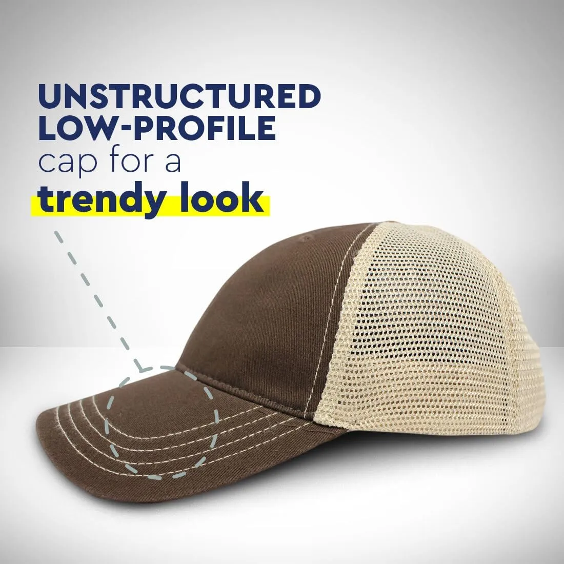Custom Richardson Soft Mesh Cap Hat Embroidered Blessed Papa Father Daddy Dad Trucker Hats for Men & Women