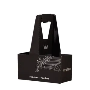 Customizable Drink Handheld To-Go Carrier | 350g Paper