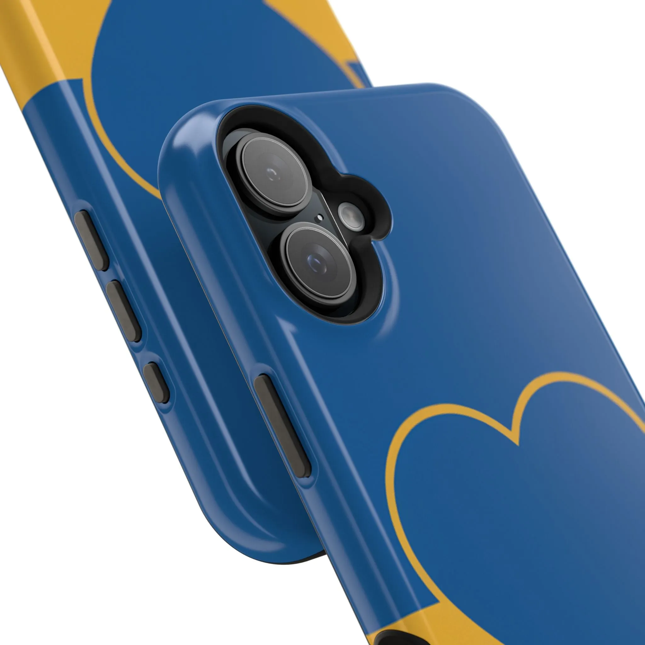 Customizable Heart Magnet Phone Case - Cute Gift, Phone Accessories, Magnetic Tough Cases, Unique Design, Stylish Protection