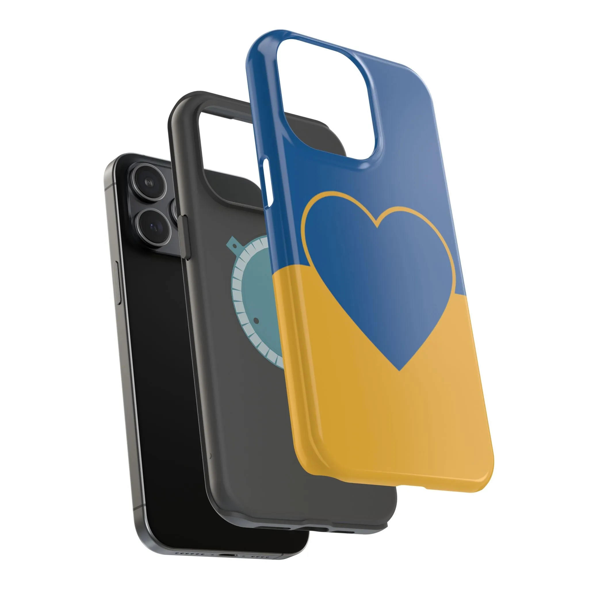 Customizable Heart Magnet Phone Case - Cute Gift, Phone Accessories, Magnetic Tough Cases, Unique Design, Stylish Protection