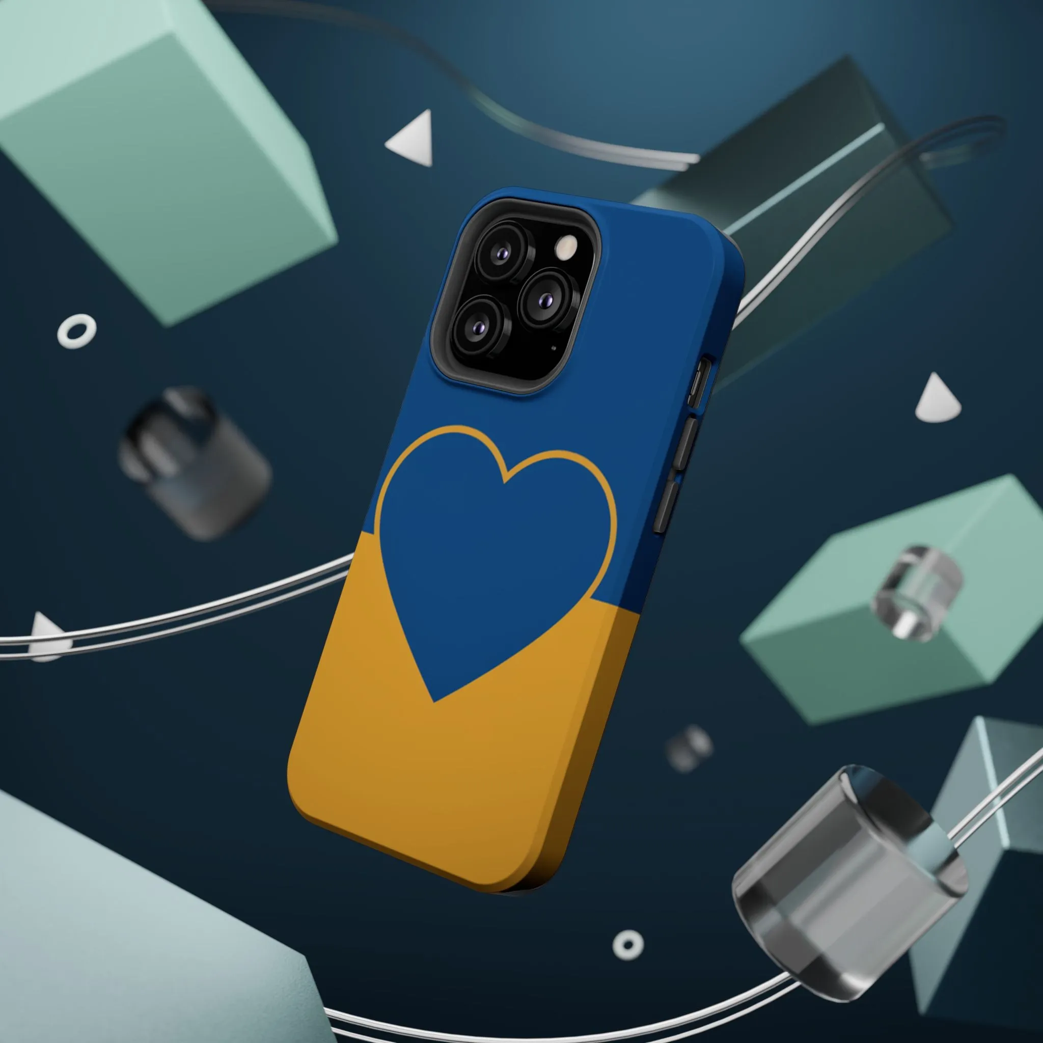 Customizable Heart Magnet Phone Case - Cute Gift, Phone Accessories, Magnetic Tough Cases, Unique Design, Stylish Protection