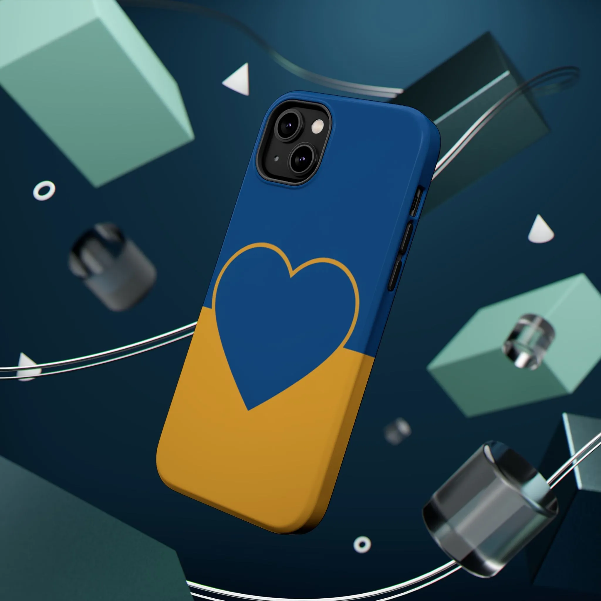 Customizable Heart Magnet Phone Case - Cute Gift, Phone Accessories, Magnetic Tough Cases, Unique Design, Stylish Protection
