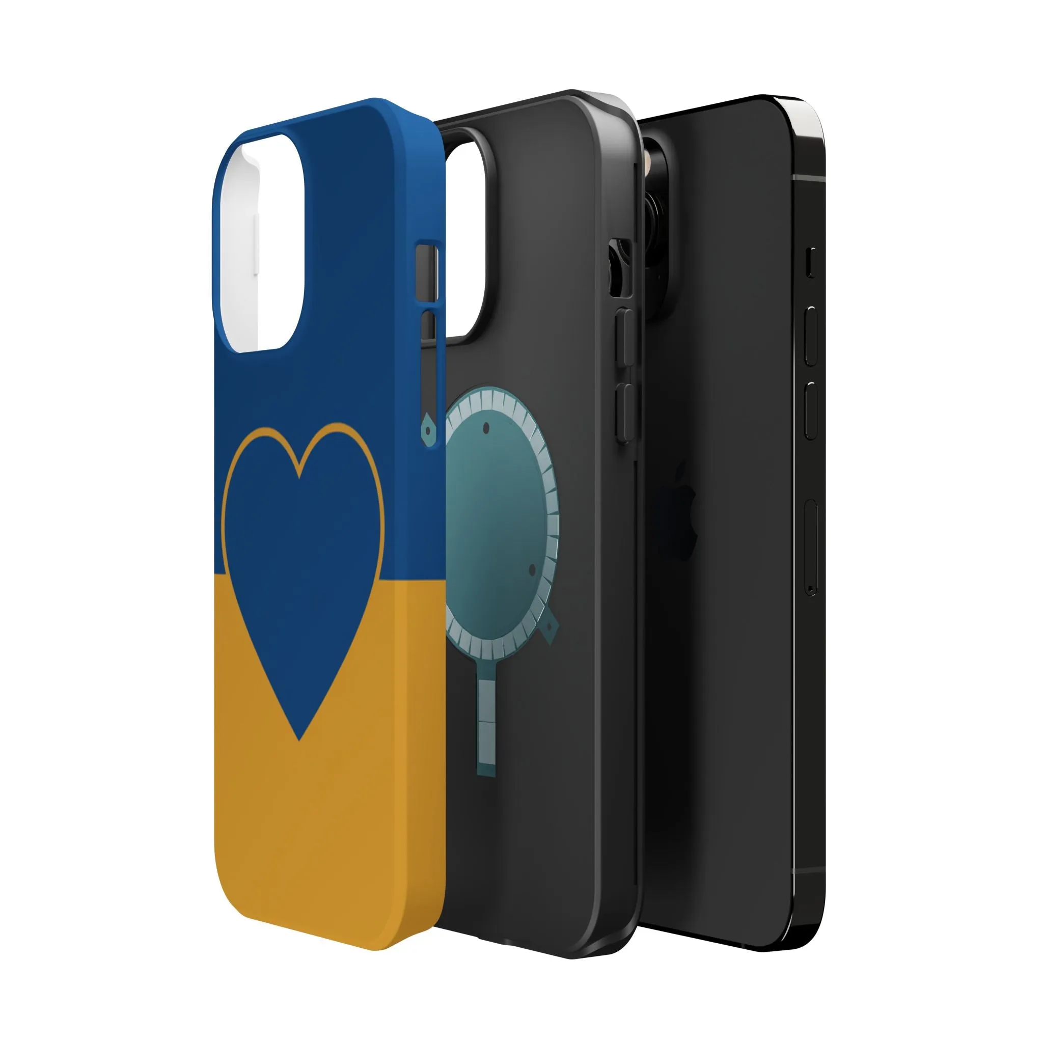 Customizable Heart Magnet Phone Case - Cute Gift, Phone Accessories, Magnetic Tough Cases, Unique Design, Stylish Protection