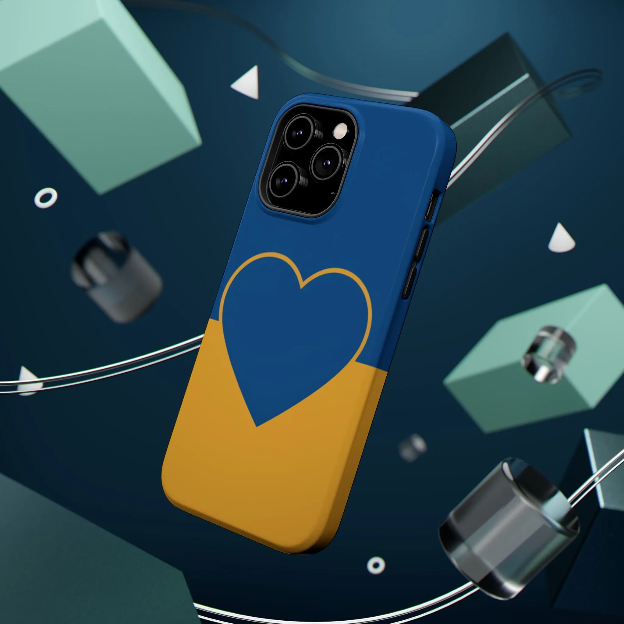 Customizable Heart Magnet Phone Case - Cute Gift, Phone Accessories, Magnetic Tough Cases, Unique Design, Stylish Protection
