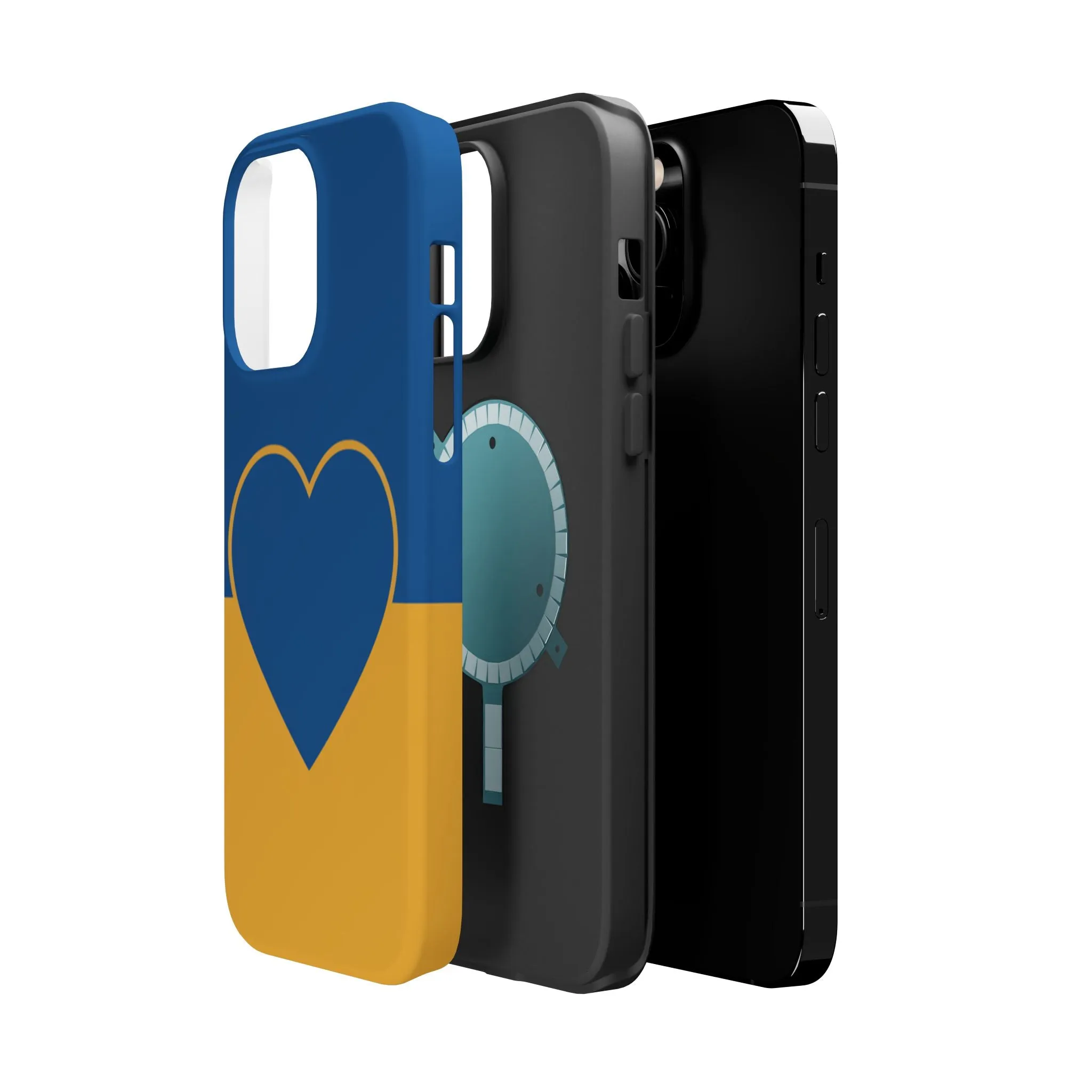 Customizable Heart Magnet Phone Case - Cute Gift, Phone Accessories, Magnetic Tough Cases, Unique Design, Stylish Protection