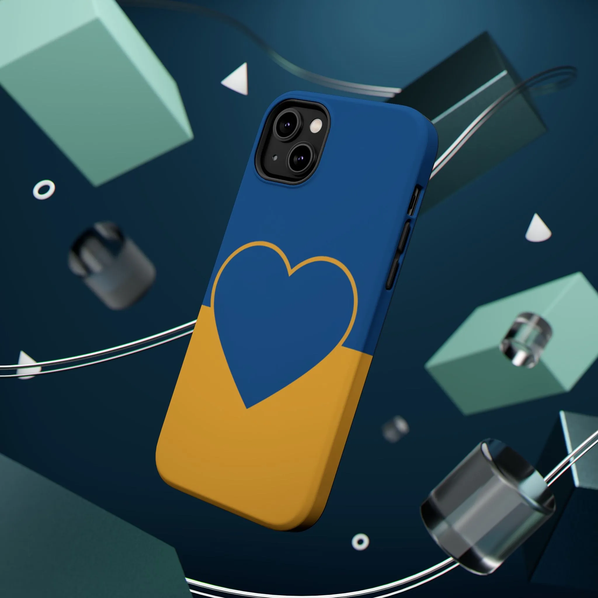 Customizable Heart Magnet Phone Case - Cute Gift, Phone Accessories, Magnetic Tough Cases, Unique Design, Stylish Protection