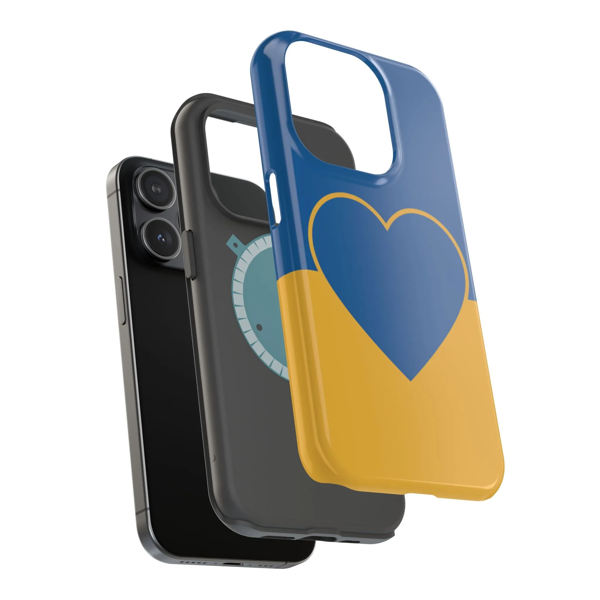 Customizable Heart Magnet Phone Case - Cute Gift, Phone Accessories, Magnetic Tough Cases, Unique Design, Stylish Protection