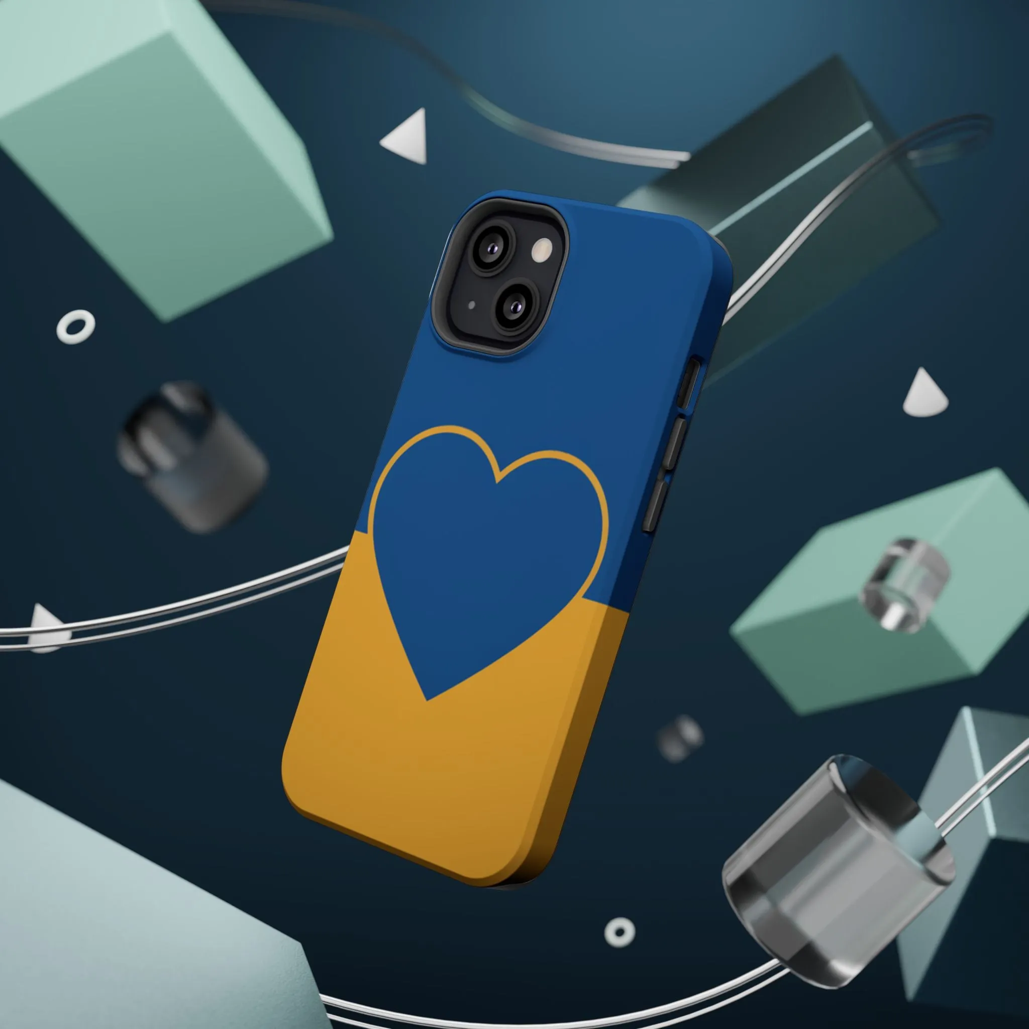 Customizable Heart Magnet Phone Case - Cute Gift, Phone Accessories, Magnetic Tough Cases, Unique Design, Stylish Protection
