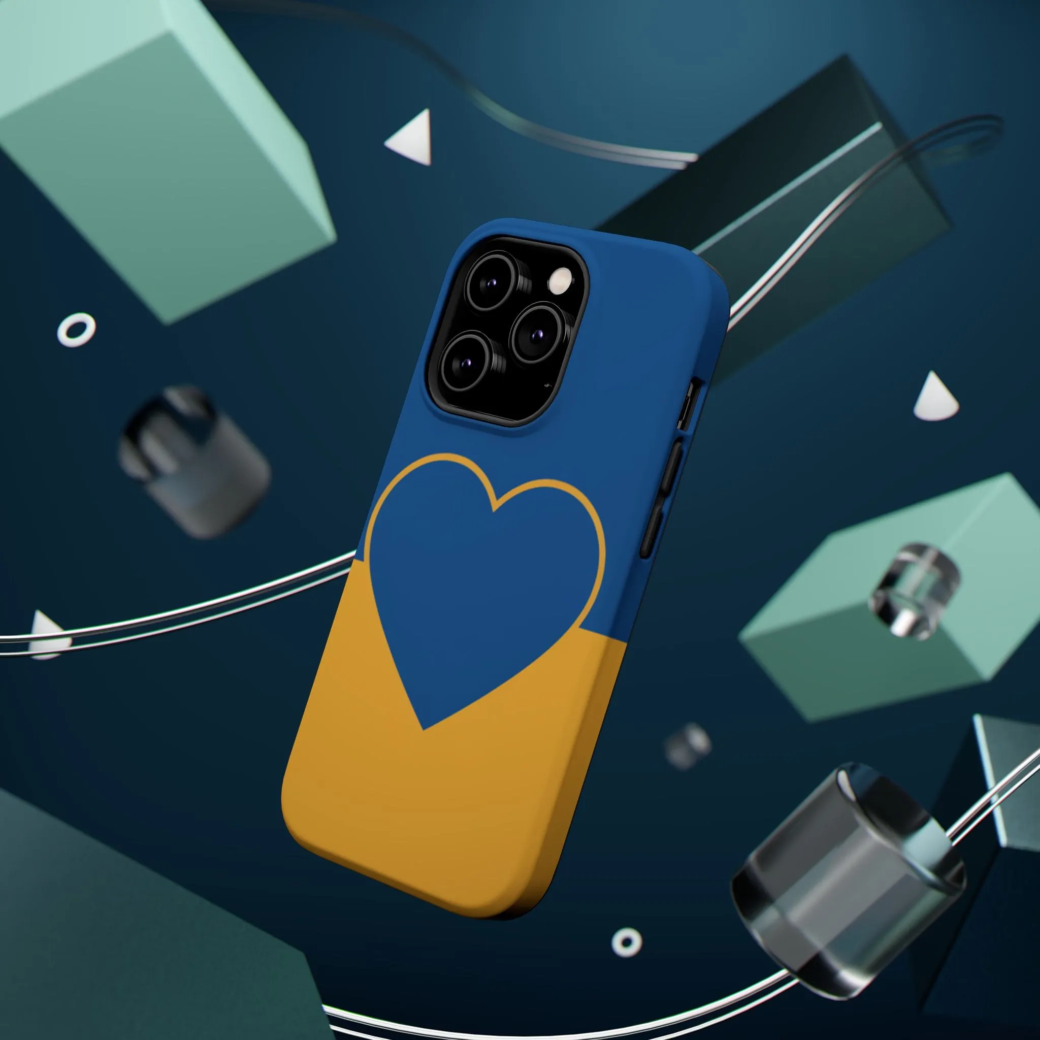 Customizable Heart Magnet Phone Case - Cute Gift, Phone Accessories, Magnetic Tough Cases, Unique Design, Stylish Protection