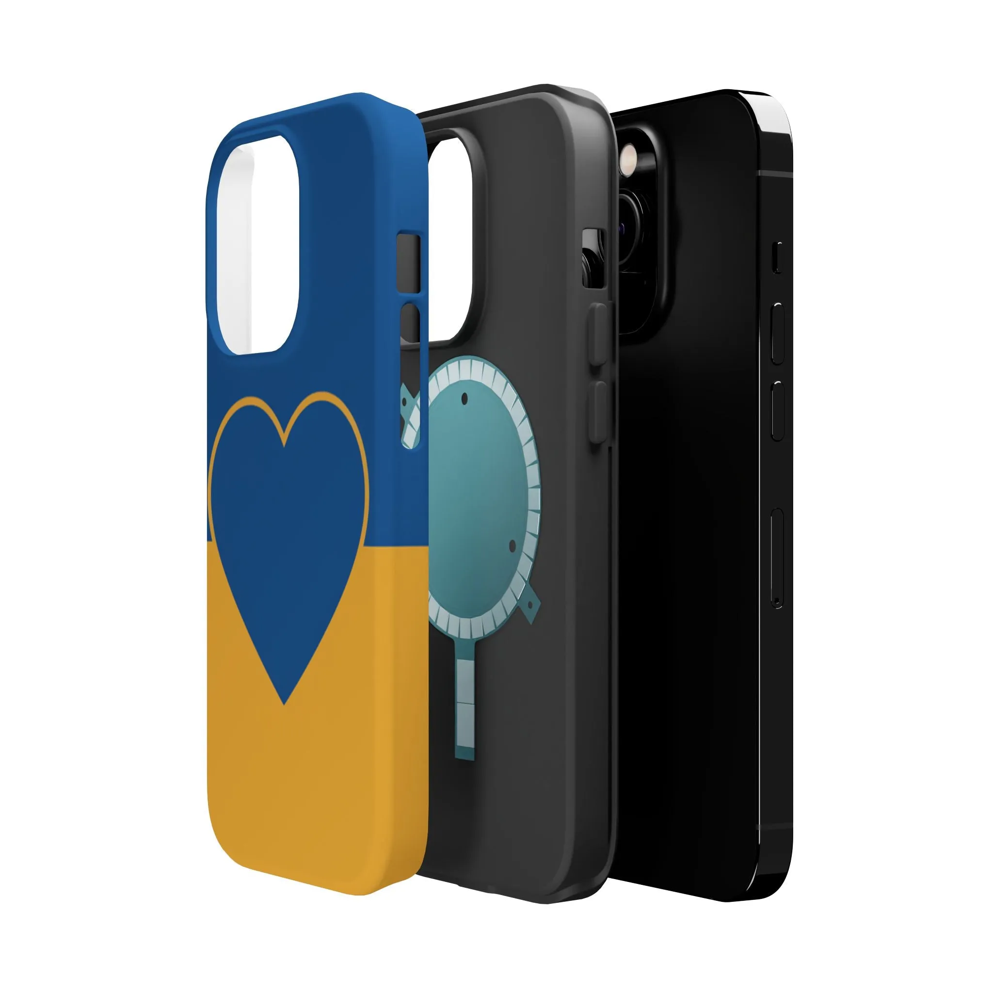 Customizable Heart Magnet Phone Case - Cute Gift, Phone Accessories, Magnetic Tough Cases, Unique Design, Stylish Protection