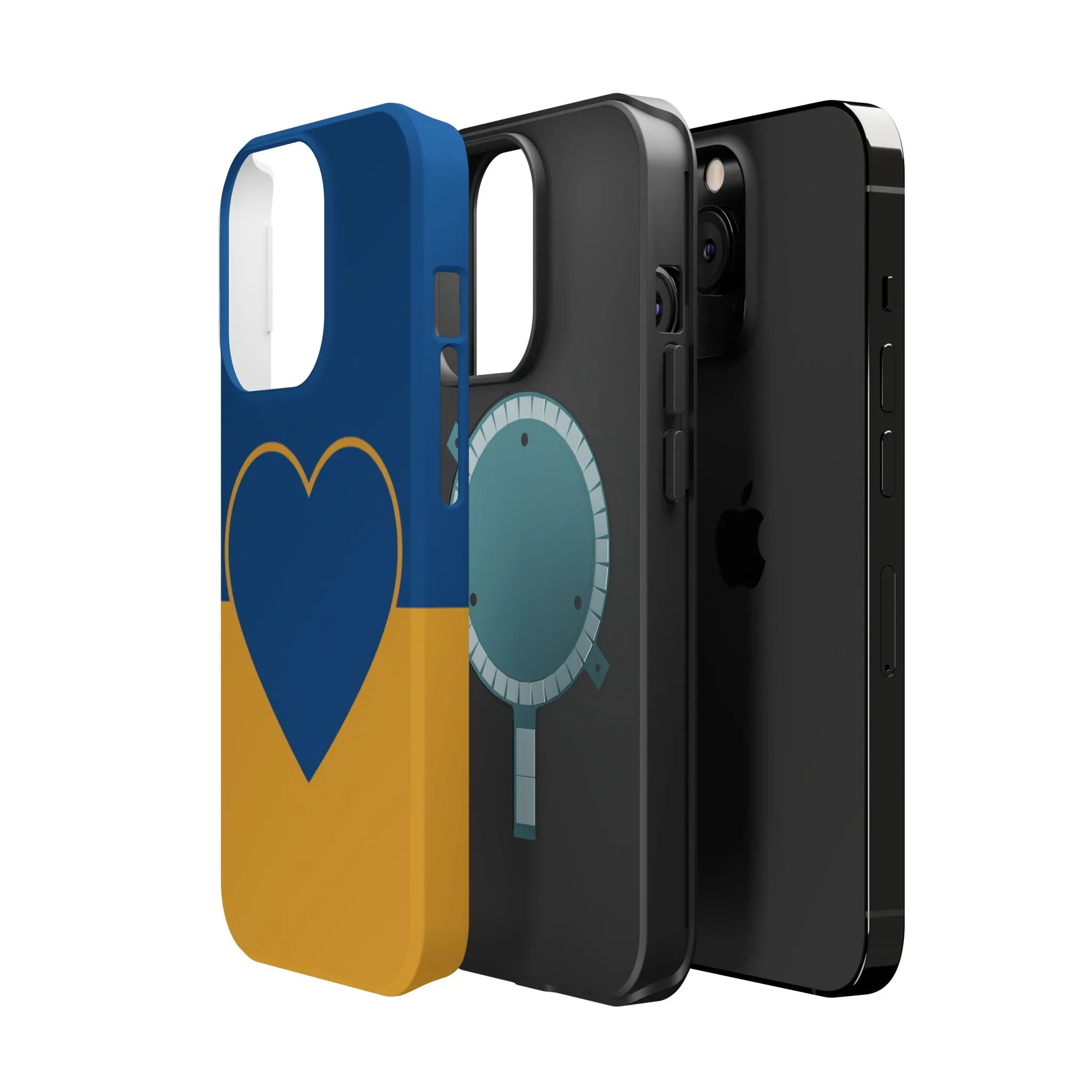 Customizable Heart Magnet Phone Case - Cute Gift, Phone Accessories, Magnetic Tough Cases, Unique Design, Stylish Protection