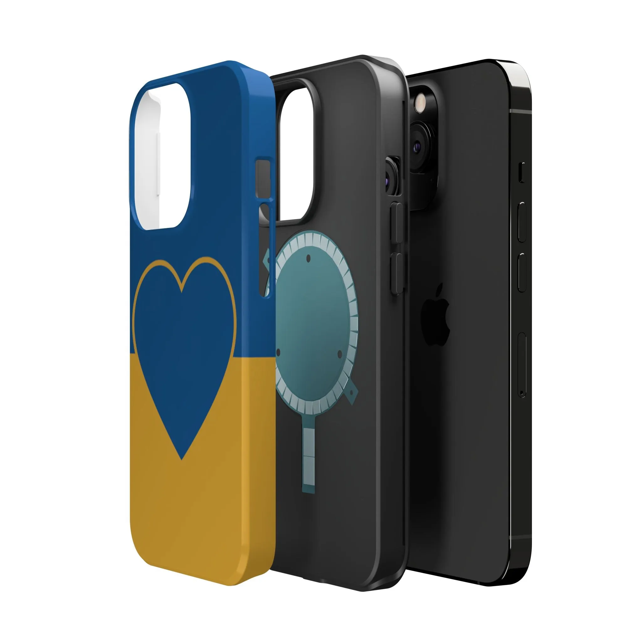 Customizable Heart Magnet Phone Case - Cute Gift, Phone Accessories, Magnetic Tough Cases, Unique Design, Stylish Protection