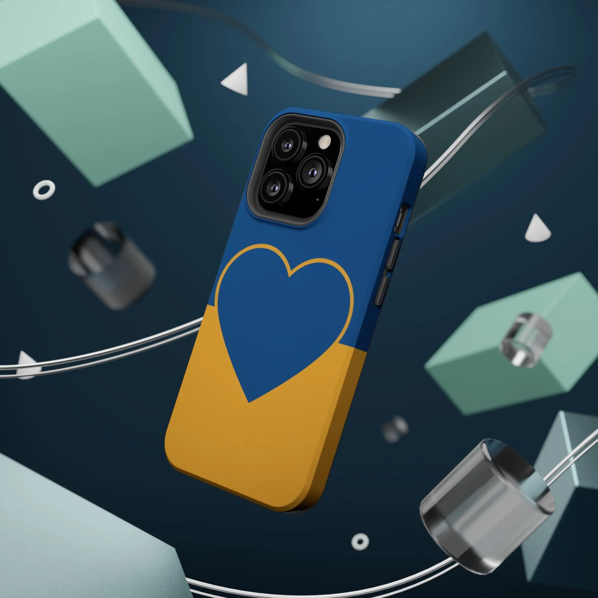 Customizable Heart Magnet Phone Case - Cute Gift, Phone Accessories, Magnetic Tough Cases, Unique Design, Stylish Protection