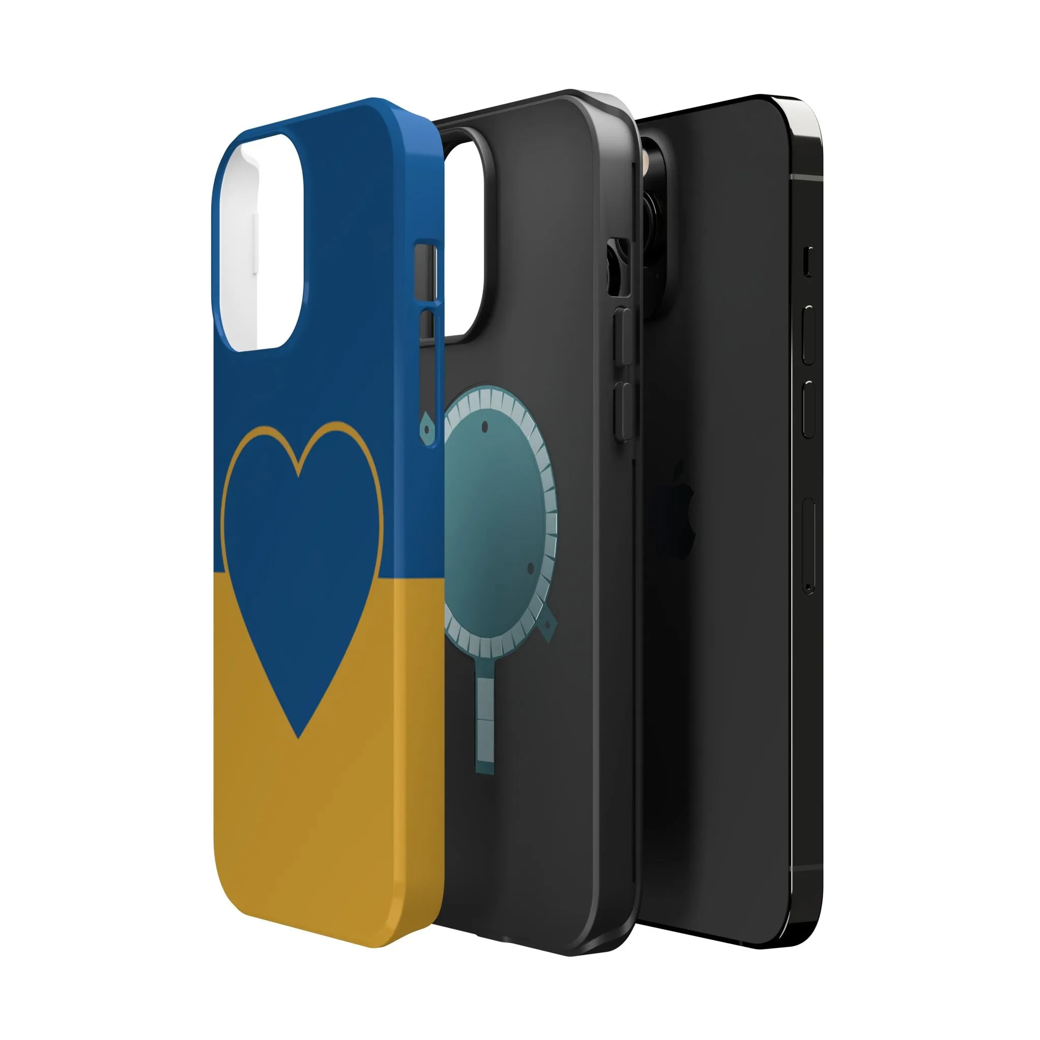 Customizable Heart Magnet Phone Case - Cute Gift, Phone Accessories, Magnetic Tough Cases, Unique Design, Stylish Protection